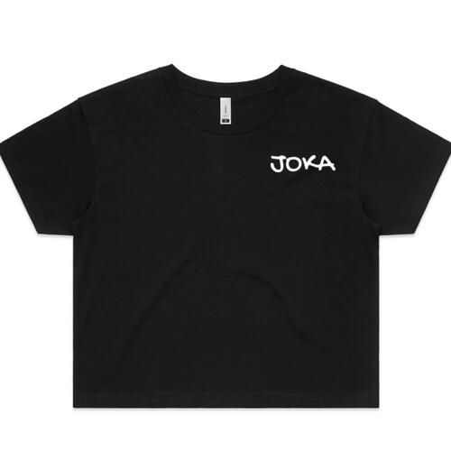JOKA - White Logo Cropped Tee Thumbnail