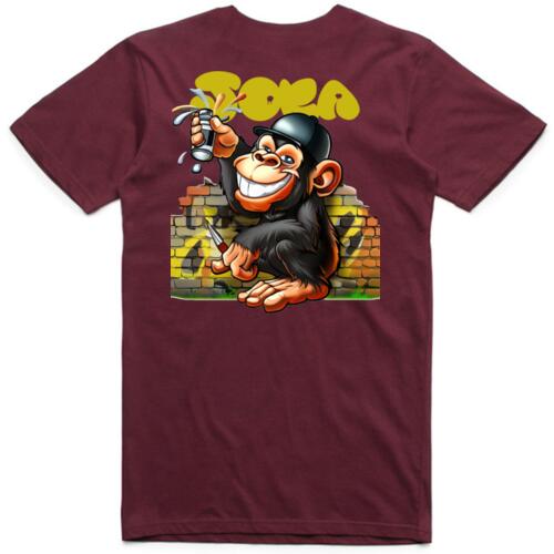 Joka - White Logo Spray Monkey Tee     Thumbnail