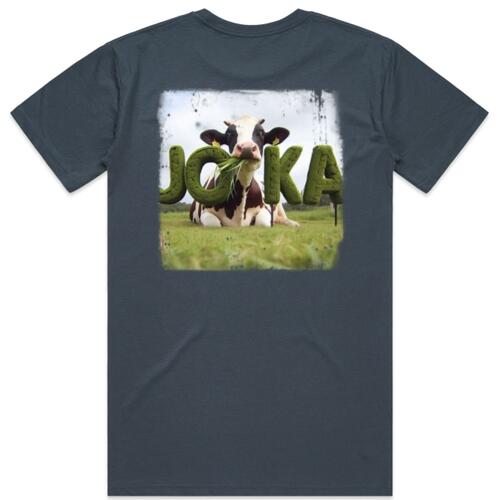 Joka - White Logo Cow Grass Tee    Thumbnail