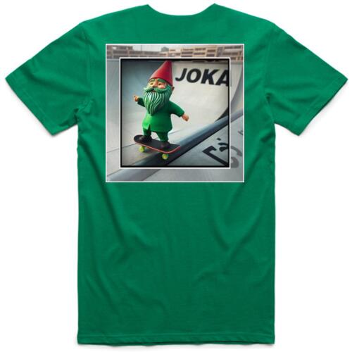 Joka - White Logo Skating Gnome Tee    Thumbnail