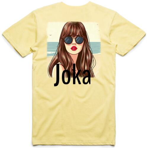 Joka - Black Logo Beach Brunette Tee Thumbnail