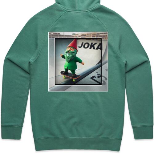 JOKA - Black Logo Skating Gnome Hoodie     Thumbnail