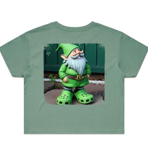 Joka - White Logo Garden Shoes Cropped Tee Thumbnail