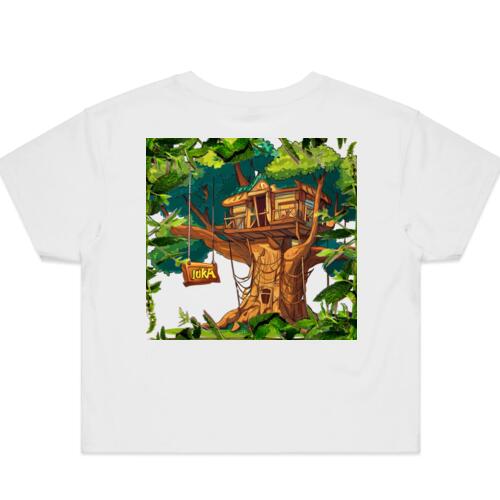 Joka - Black Logo Treehouse Cropped Tee Thumbnail