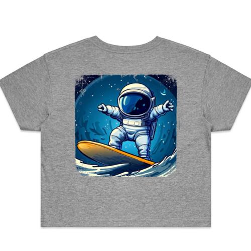 Joka - Black Logo Astronaut Cropped Tee Thumbnail
