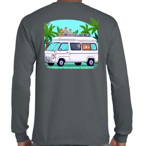 Joka - White Logo Beach Van Long Sleeve     Thumbnail