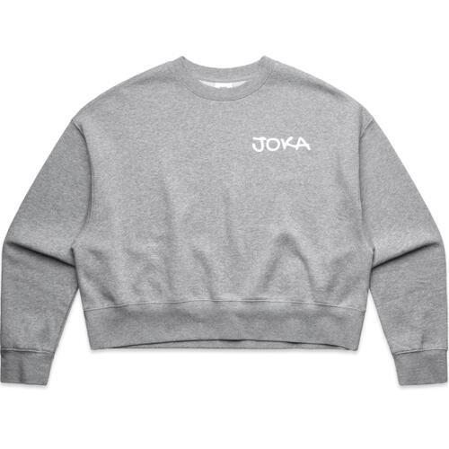 JOKA - White Logo Crop Sweater (Ladies) Thumbnail